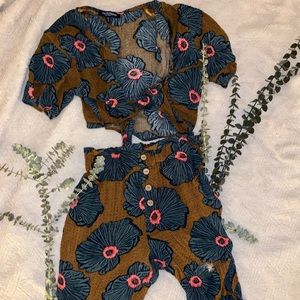 Floral Two Piece Set